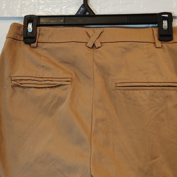 H&M DARK KHACKI CHINOS WOMENS SZ 26 ANKLE LENGTH ACADEMIA CAREER CASUAL OFFICE - Picture 6 of 6